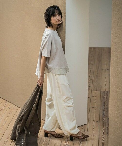 MAYSON GREY / メイソングレイ カットソー | ドライコットン裾ドッキングドルマンプルオーバー≪洗濯機で洗える≫ | 詳細22