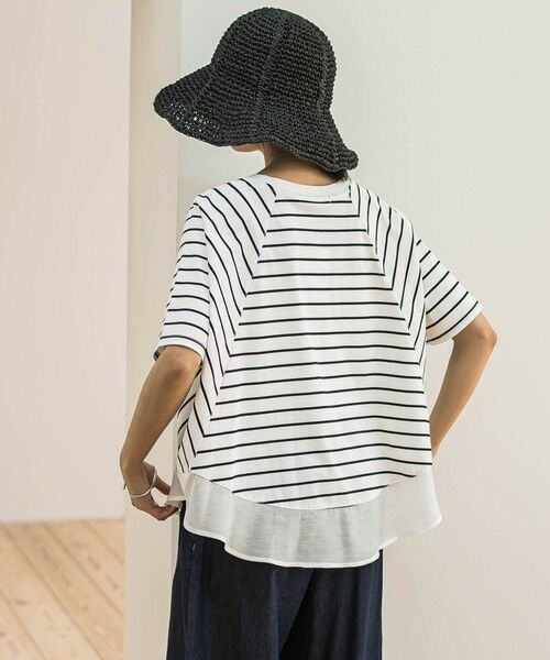 MAYSON GREY / メイソングレイ カットソー | ドライコットン裾ドッキングドルマンプルオーバー≪洗濯機で洗える≫ | 詳細27