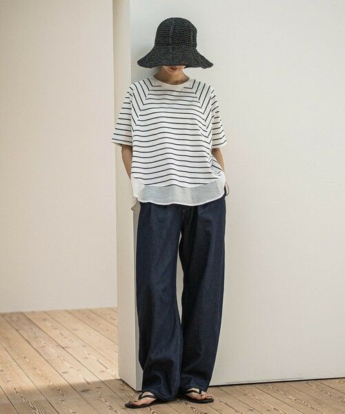 MAYSON GREY / メイソングレイ カットソー | ドライコットン裾ドッキングドルマンプルオーバー≪洗濯機で洗える≫ | 詳細29