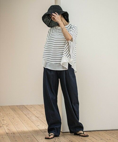 MAYSON GREY / メイソングレイ カットソー | ドライコットン裾ドッキングドルマンプルオーバー≪洗濯機で洗える≫ | 詳細30