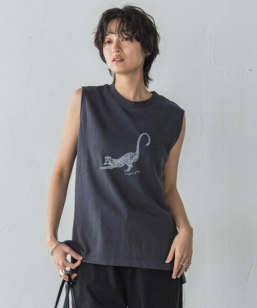 MAYSON GREY / メイソングレイ カットソー | レオパードプリントノースリーブプルオーバー≪洗濯機で洗える≫ | 詳細19