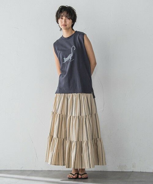 MAYSON GREY / メイソングレイ カットソー | レオパードプリントノースリーブプルオーバー≪洗濯機で洗える≫ | 詳細30