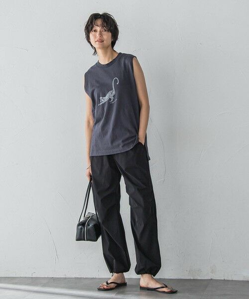 MAYSON GREY / メイソングレイ カットソー | レオパードプリントノースリーブプルオーバー≪洗濯機で洗える≫ | 詳細20