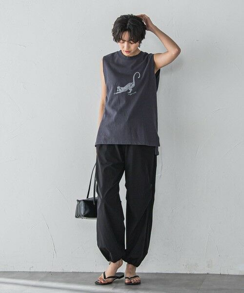 MAYSON GREY / メイソングレイ カットソー | レオパードプリントノースリーブプルオーバー≪洗濯機で洗える≫ | 詳細21