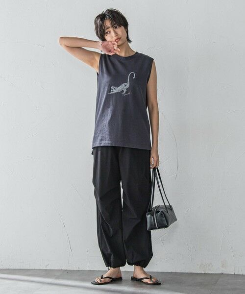 MAYSON GREY / メイソングレイ カットソー | レオパードプリントノースリーブプルオーバー≪洗濯機で洗える≫ | 詳細22