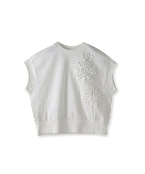 MAYSON GREY / メイソングレイ カットソー | フラワーモチーフフレンチスリーブプルオーバー≪手洗い可能≫ | 詳細8