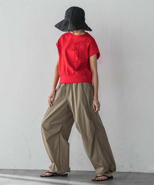 MAYSON GREY / メイソングレイ カットソー | フラワーモチーフフレンチスリーブプルオーバー≪手洗い可能≫ | 詳細13