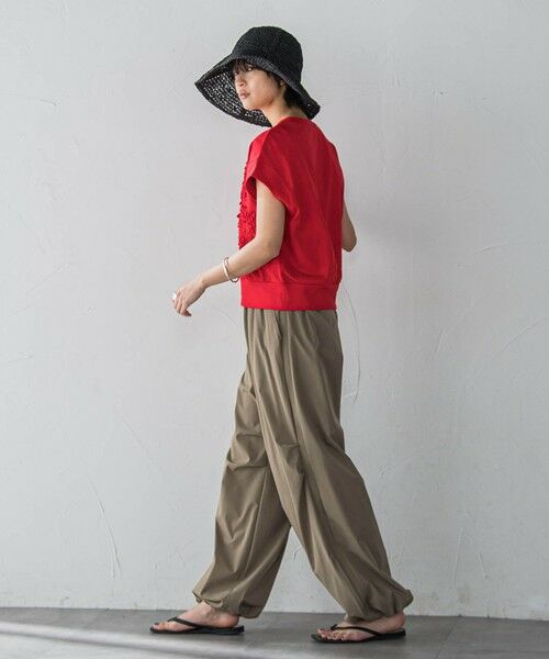 MAYSON GREY / メイソングレイ カットソー | フラワーモチーフフレンチスリーブプルオーバー≪手洗い可能≫ | 詳細14