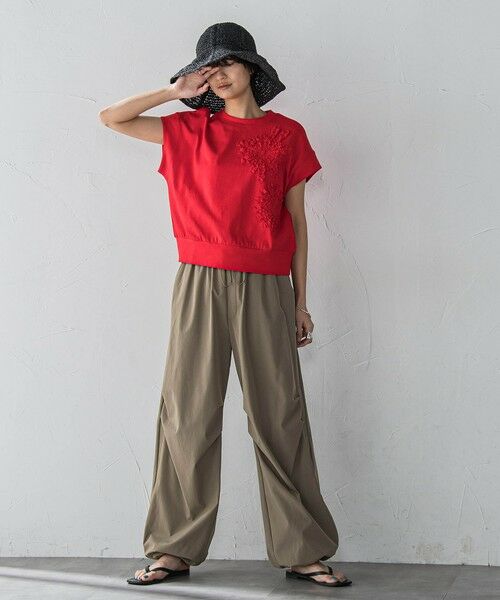 MAYSON GREY / メイソングレイ カットソー | フラワーモチーフフレンチスリーブプルオーバー≪手洗い可能≫ | 詳細15