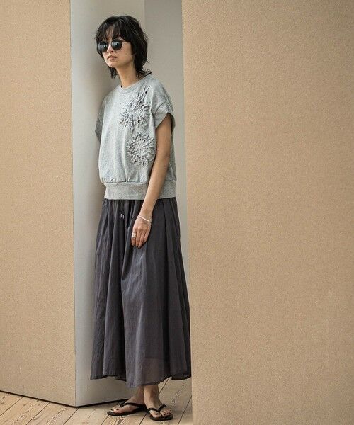 MAYSON GREY / メイソングレイ カットソー | フラワーモチーフフレンチスリーブプルオーバー≪手洗い可能≫ | 詳細20