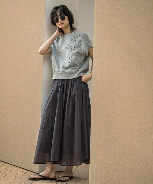 MAYSON GREY / メイソングレイ カットソー | フラワーモチーフフレンチスリーブプルオーバー≪手洗い可能≫ | 詳細22