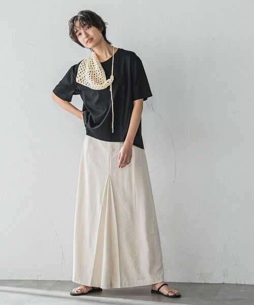 MAYSON GREY / メイソングレイ カットソー | 異素材コンビネーション半袖プルオーバー≪洗濯機で洗える≫ | 詳細11