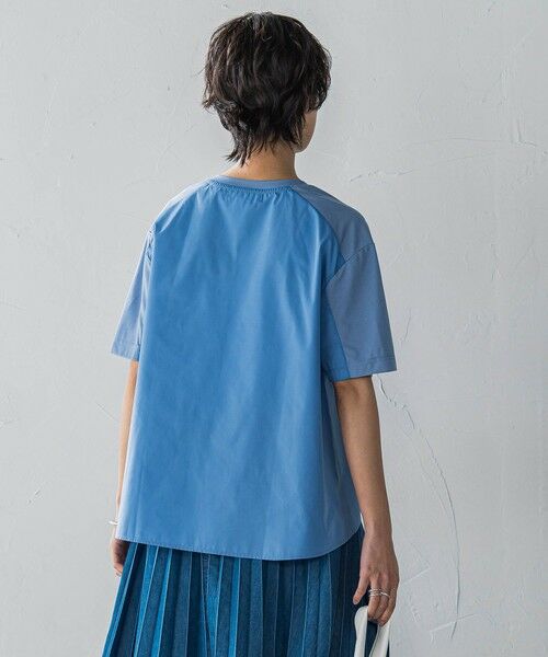 MAYSON GREY / メイソングレイ カットソー | 異素材コンビネーション半袖プルオーバー≪洗濯機で洗える≫ | 詳細17