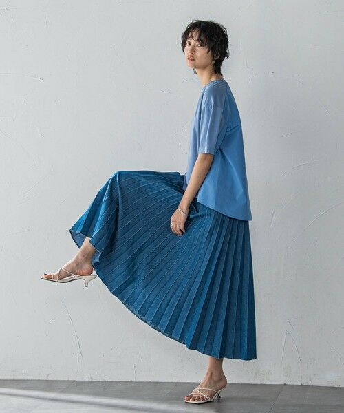 MAYSON GREY / メイソングレイ カットソー | 異素材コンビネーション半袖プルオーバー≪洗濯機で洗える≫ | 詳細18