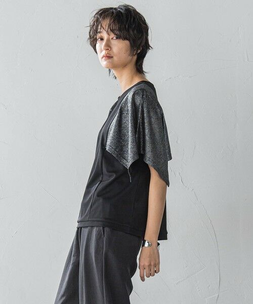 MAYSON GREY / メイソングレイ カットソー | ラメスカーフスリーブプルオーバー≪手洗い可能≫ | 詳細8