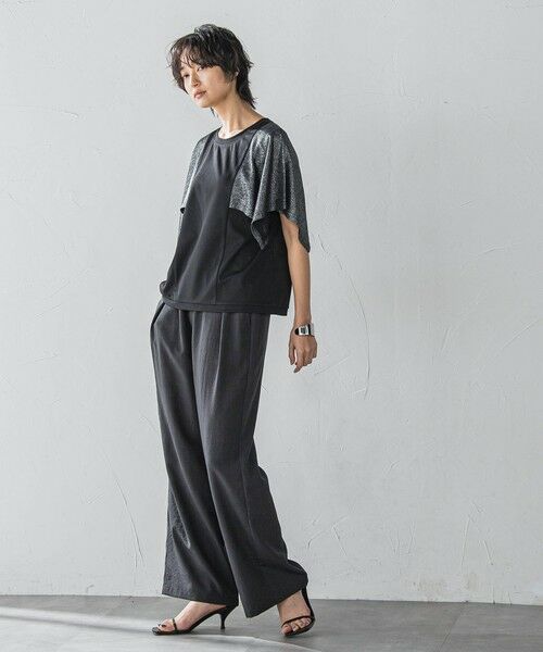 MAYSON GREY / メイソングレイ カットソー | ラメスカーフスリーブプルオーバー≪手洗い可能≫ | 詳細10