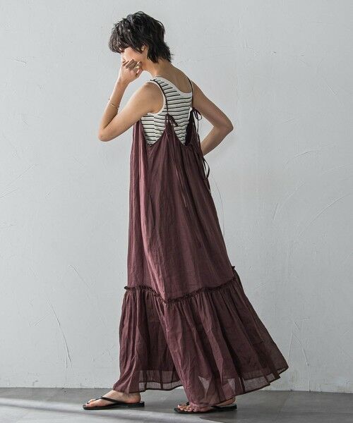 MAYSON GREY / メイソングレイ カットソー | ランダムボーダーアシンメトリーリブタンクトップ≪洗濯機で洗える≫ | 詳細10