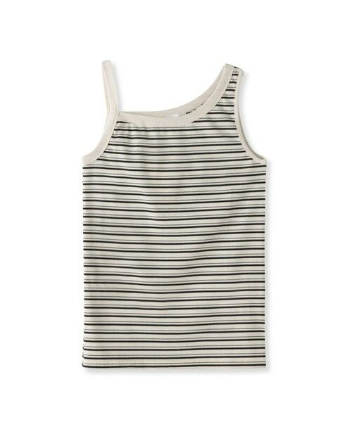 MAYSON GREY / メイソングレイ カットソー | ランダムボーダーアシンメトリーリブタンクトップ≪洗濯機で洗える≫ | 詳細11