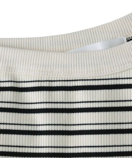 MAYSON GREY / メイソングレイ カットソー | ランダムボーダーアシンメトリーリブタンクトップ≪洗濯機で洗える≫ | 詳細12