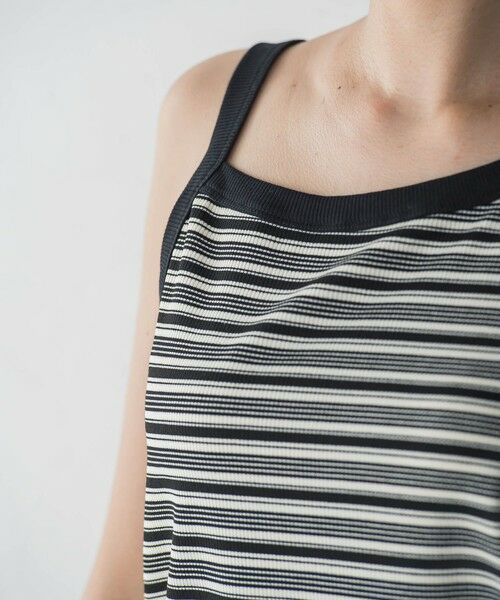 MAYSON GREY / メイソングレイ カットソー | ランダムボーダーアシンメトリーリブタンクトップ≪洗濯機で洗える≫ | 詳細18