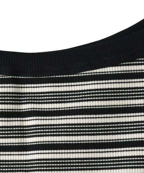 MAYSON GREY / メイソングレイ カットソー | ランダムボーダーアシンメトリーリブタンクトップ≪洗濯機で洗える≫ | 詳細21