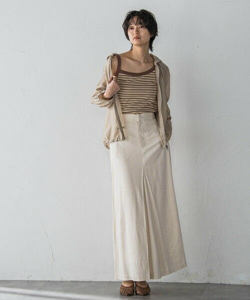 MAYSON GREY / メイソングレイ カットソー | ランダムボーダーアシンメトリーリブタンクトップ≪洗濯機で洗える≫ | 詳細25