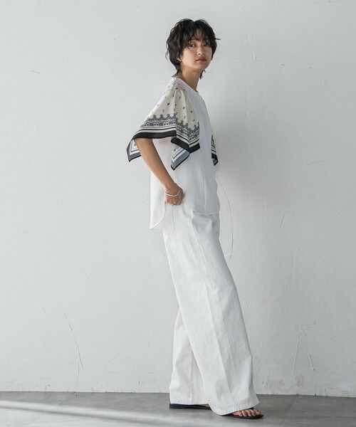 MAYSON GREY / メイソングレイ カットソー | スカーフスリーブプルオーバー≪洗濯機で洗える≫ | 詳細7