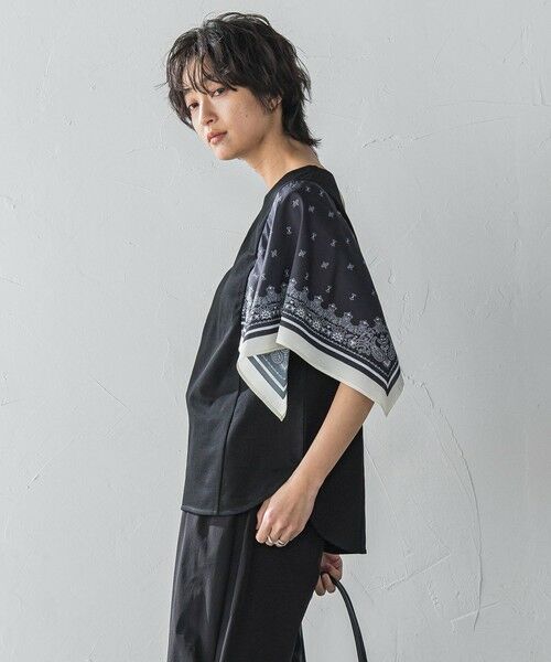 MAYSON GREY / メイソングレイ カットソー | スカーフスリーブプルオーバー≪洗濯機で洗える≫ | 詳細10