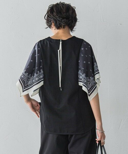 MAYSON GREY / メイソングレイ カットソー | スカーフスリーブプルオーバー≪洗濯機で洗える≫ | 詳細11