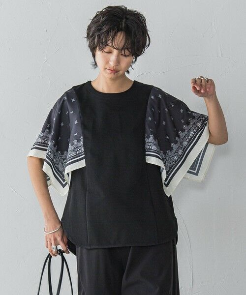 MAYSON GREY / メイソングレイ カットソー | スカーフスリーブプルオーバー≪洗濯機で洗える≫ | 詳細12