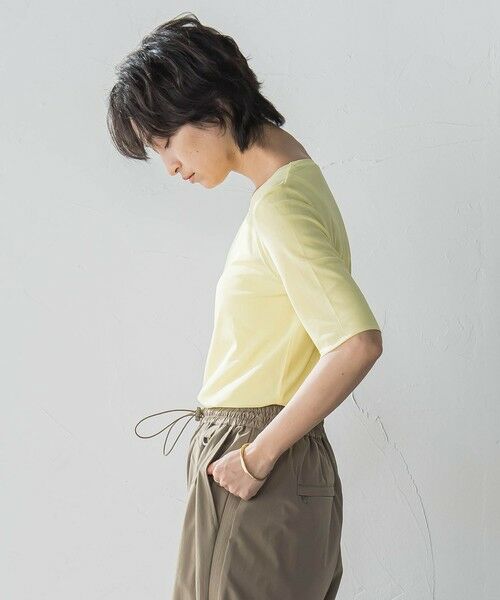 MAYSON GREY / メイソングレイ カットソー | マクロチュール5分袖プルオーバー≪手洗い可能≫ | 詳細27