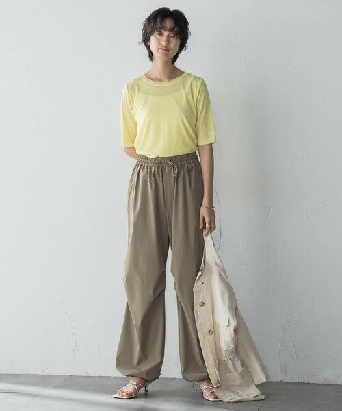 MAYSON GREY / メイソングレイ カットソー | マクロチュール5分袖プルオーバー≪手洗い可能≫ | 詳細28