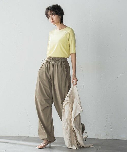 MAYSON GREY / メイソングレイ カットソー | マクロチュール5分袖プルオーバー≪手洗い可能≫ | 詳細29