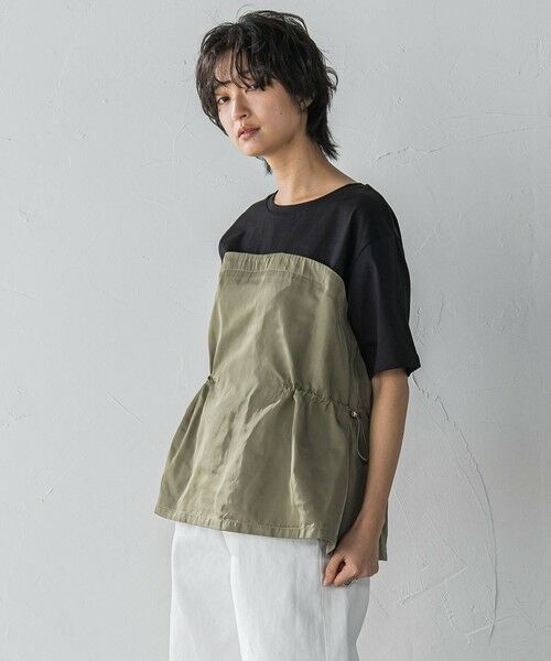 MAYSON GREY / メイソングレイ カットソー | 【WEB限定】サイドドロストドッキングプルオーバー≪洗濯機で洗える≫ | 詳細2