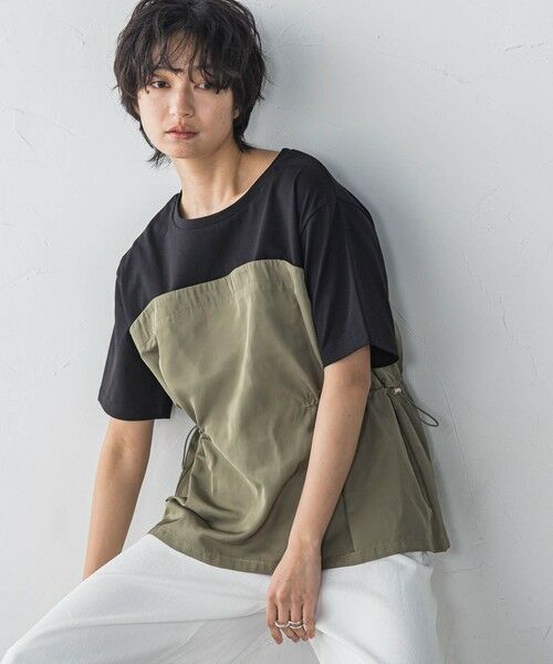 MAYSON GREY / メイソングレイ カットソー | 【WEB限定】サイドドロストドッキングプルオーバー≪洗濯機で洗える≫ | 詳細4