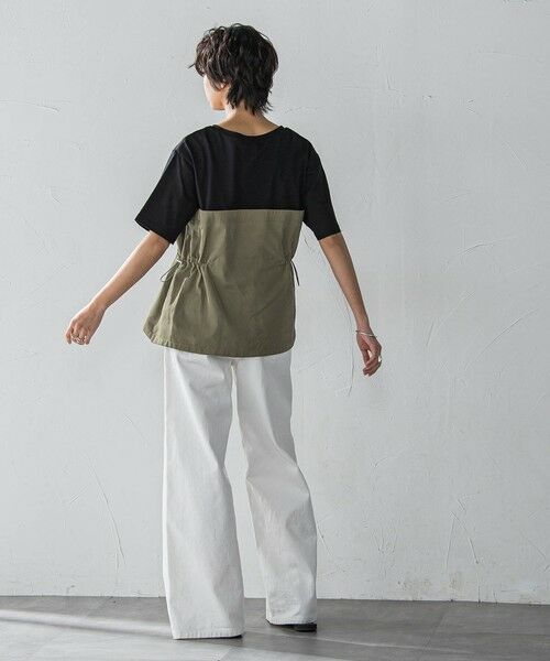 MAYSON GREY / メイソングレイ カットソー | 【WEB限定】サイドドロストドッキングプルオーバー≪洗濯機で洗える≫ | 詳細8