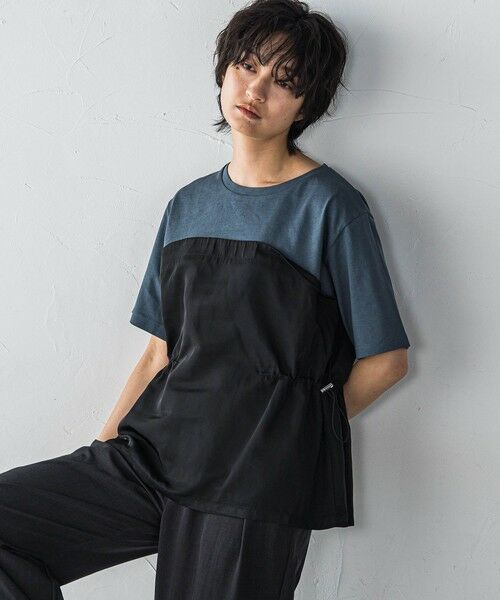 MAYSON GREY / メイソングレイ カットソー | 【WEB限定】サイドドロストドッキングプルオーバー≪洗濯機で洗える≫ | 詳細13