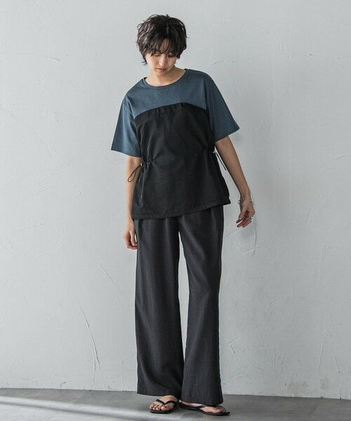 MAYSON GREY / メイソングレイ カットソー | 【WEB限定】サイドドロストドッキングプルオーバー≪洗濯機で洗える≫ | 詳細14