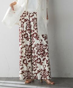 MAYSON GREY / メイソングレイ その他パンツ | フラワープリントリラックスタックワイドパンツ