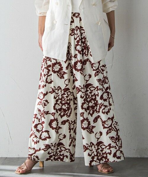 MAYSON GREY / メイソングレイ その他パンツ | フラワープリントリラックスタックワイドパンツ | 詳細2