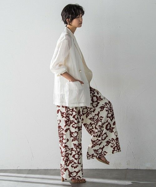 MAYSON GREY / メイソングレイ その他パンツ | フラワープリントリラックスタックワイドパンツ | 詳細6