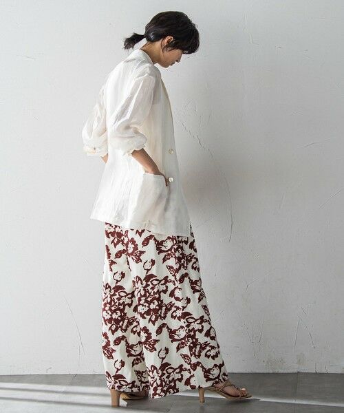 MAYSON GREY / メイソングレイ その他パンツ | フラワープリントリラックスタックワイドパンツ | 詳細7