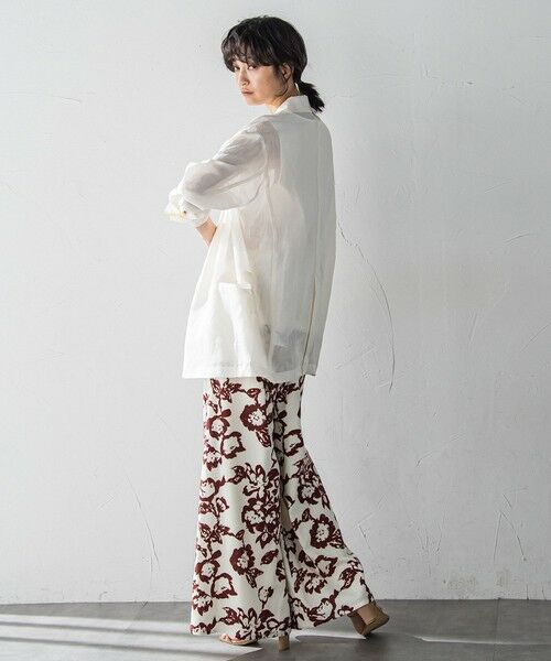 MAYSON GREY / メイソングレイ その他パンツ | フラワープリントリラックスタックワイドパンツ | 詳細8