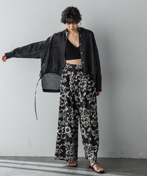 MAYSON GREY / メイソングレイ その他パンツ | フラワープリントリラックスタックワイドパンツ | 詳細22