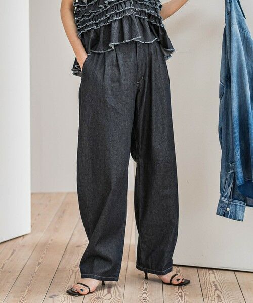 MAYSON GREY / メイソングレイ その他パンツ | デニムリラックスカーブパンツ≪洗濯機で洗える≫ | 詳細1