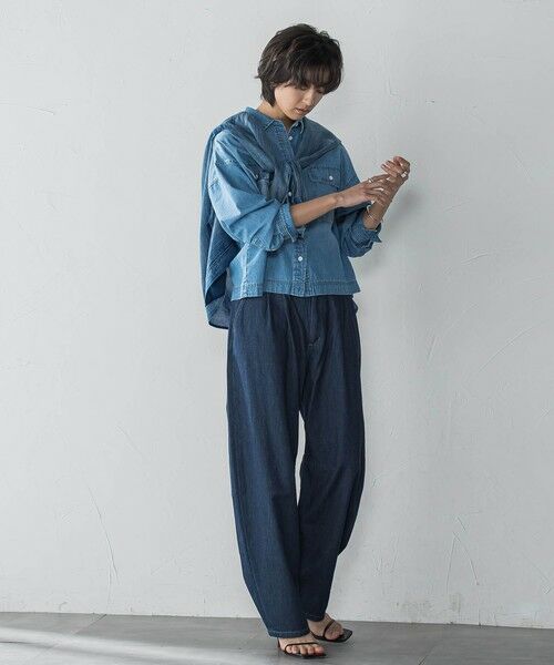 MAYSON GREY / メイソングレイ その他パンツ | デニムリラックスカーブパンツ≪洗濯機で洗える≫ | 詳細12