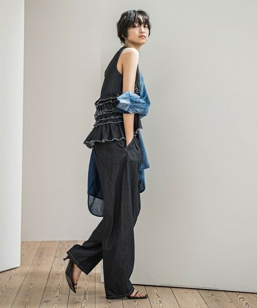 MAYSON GREY / メイソングレイ その他パンツ | デニムリラックスカーブパンツ≪洗濯機で洗える≫ | 詳細6