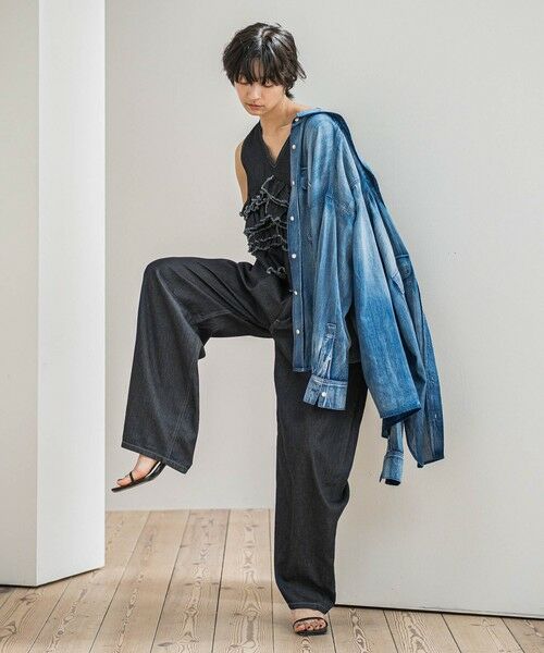 MAYSON GREY / メイソングレイ その他パンツ | デニムリラックスカーブパンツ≪洗濯機で洗える≫ | 詳細7