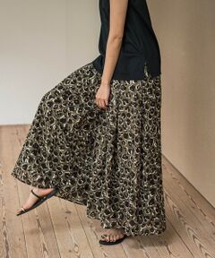 MAYSON GREY / メイソングレイ その他パンツ | レオパード柄タックボリュームキュロットパンツ≪手洗い可能≫