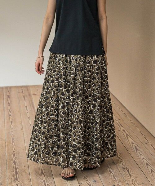 MAYSON GREY / メイソングレイ その他パンツ | レオパード柄タックボリュームキュロットパンツ≪手洗い可能≫ | 詳細1